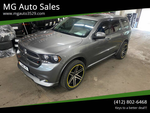 2013 Dodge Durango for sale at MG Auto Sales in Pittsburgh PA