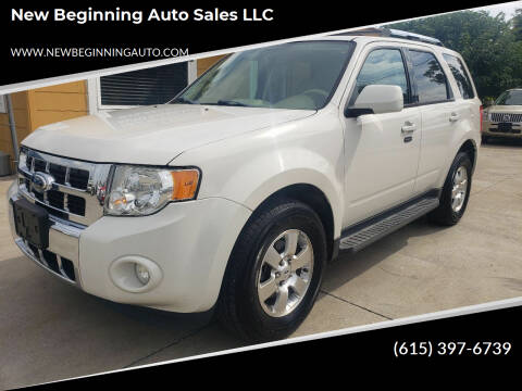 2012 Ford Escape for sale at New Beginning Auto Sales LLC in Lebanon TN