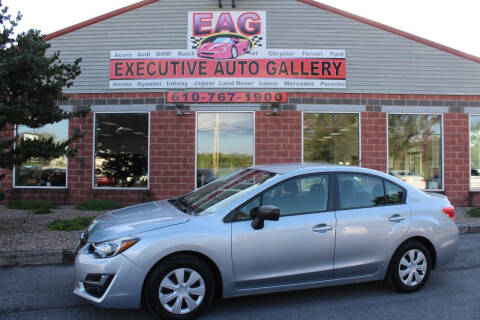 2016 Subaru Impreza for sale at EXECUTIVE AUTO GALLERY INC in Walnutport PA