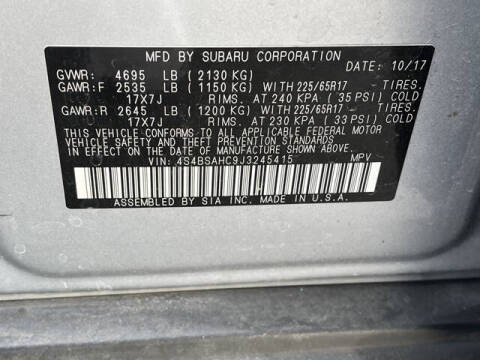 2018 Subaru Outback 2.5i Premium