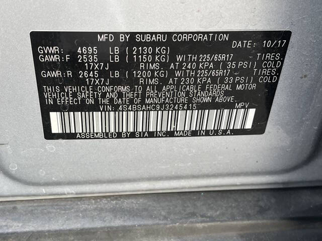 2018 Subaru Outback 2.5i Premium