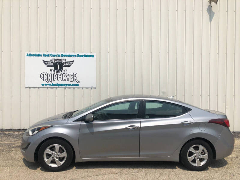 Used 2015 Hyundai Elantra SE with VIN 5NPDH4AE3FH647984 for sale in Beardstown, IL