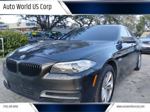 2014 BMW 5 Series for sale at Auto World US Corp in Plantation FL