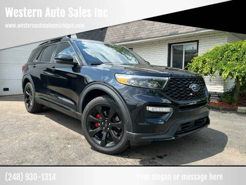 2021 Ford Explorer for sale at Western Auto Sales Inc in Farmington Hills MI