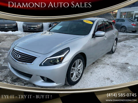 2012 Infiniti G37 Sedan for sale at DIAMOND AUTO SALES LLC in Milwaukee WI