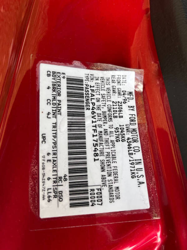 1996 Ford Mustang SVT Cobra