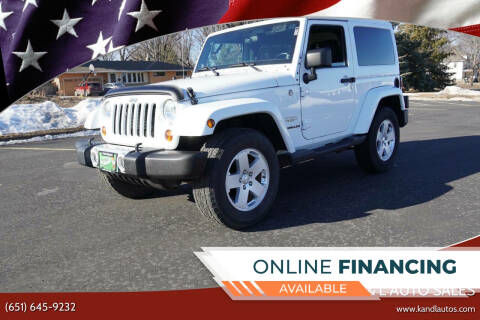 2012 Jeep Wrangler for sale at K & L Auto Sales in Saint Paul MN