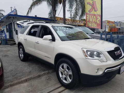 2008 GMC Acadia for sale at Olympic Motors in Los Angeles CA