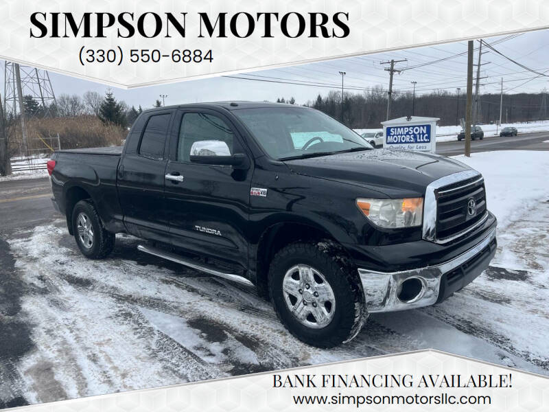 2012 Toyota Tundra for sale at SIMPSON MOTORS in Youngstown OH
