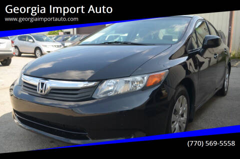 2012 Honda Civic for sale at Georgia Import Auto in Alpharetta GA