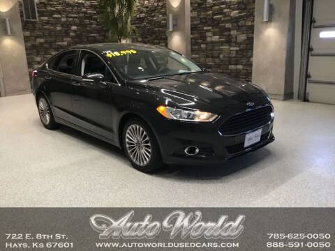 2014 Ford Fusion for sale at Auto World Used Cars in Hays KS