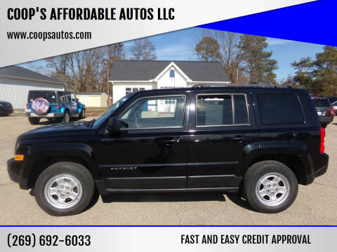 2014 Jeep Patriot for sale at COOP'S AFFORDABLE AUTOS LLC in Otsego MI