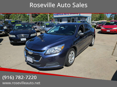 2014 Chevrolet Malibu for sale at Roseville Auto Sales in Roseville CA