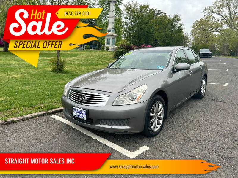 2007 Infiniti G35 for sale at STRAIGHT MOTOR SALES INC in Paterson NJ