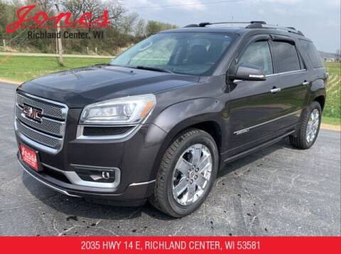 2013 GMC Acadia for sale at Jones Chevrolet Buick Cadillac in Richland Center WI