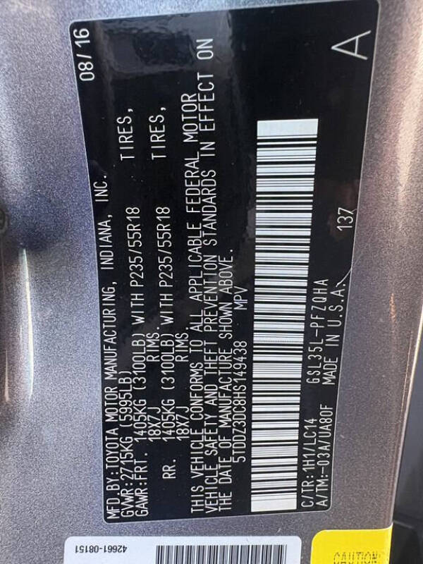 2017 Toyota Sienna