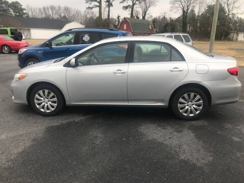 2013 Toyota Corolla for sale at J Wilgus Cars in Selbyville DE