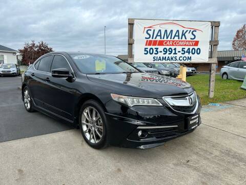 2015 Acura TLX for sale at Siamak's Car Company llc in Woodburn OR