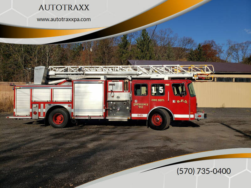 1998 EMERGENCY ONE Aerial LADDER PUMPER FIRE TRUC for sale at AUTOTRAXX in Nanticoke PA