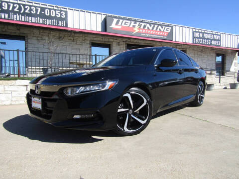 2019 Honda Accord for sale at Lightning Motorsports in Grand Prairie TX