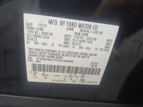 2017 Ford Explorer Platinum