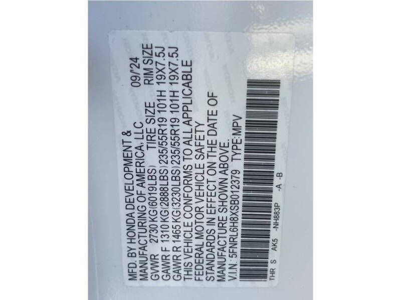 2025 Honda Odyssey Touring