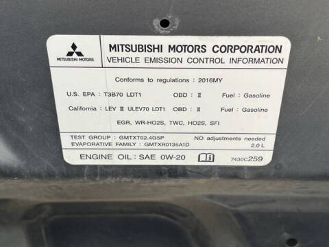 2016 Mitsubishi Outlander Sport