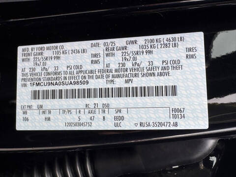 2025 Ford Escape ST-Line Select