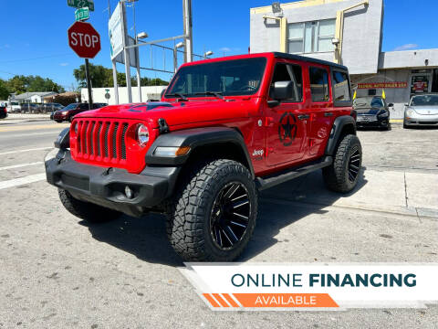 2021 Jeep Wrangler Unlimited for sale at Global Auto Sales USA in Miami FL