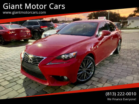 2016 Lexus IS 200t for sale at Giant Motor Cars in Tampa FL