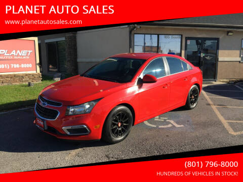 2015 Chevrolet Cruze for sale at PLANET AUTO SALES in Lindon UT