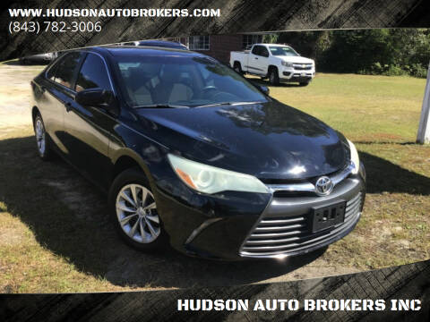 2016 Toyota Camry for sale at HUDSON AUTO BROKERS INC in Walterboro SC