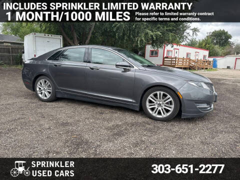 2016 Lincoln MKZ for sale at Sprinkler Used Cars in Longmont CO