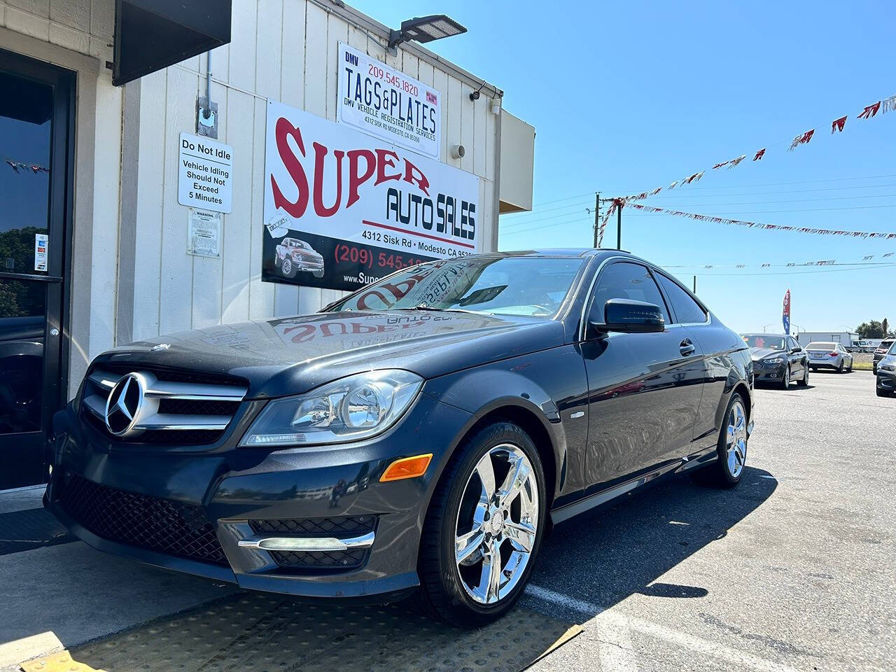 2012 Mercedes-Benz C-Class for sale at Super Auto Sales Modesto in Modesto, CA