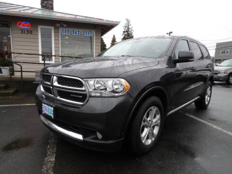 2011 Dodge Durango for sale at WEST COAST CAR SALES in Salem OR