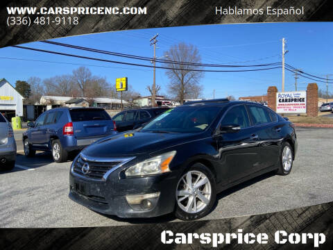 2015 Nissan Altima for sale at Carsprice Corp in Thomasville NC