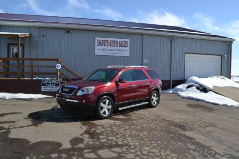 2011 GMC Acadia for sale at Dave's Auto Sales in Winthrop MN