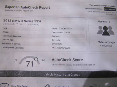 2013 BMW 3 Series 335i