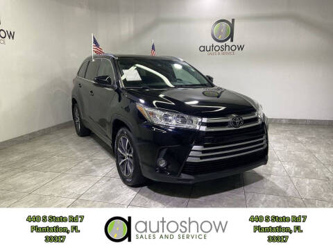 2019 Toyota Highlander for sale at AUTOSHOW SALES & SERVICE in Plantation FL