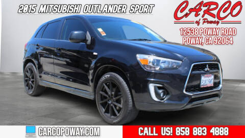 2015 Mitsubishi Outlander Sport for sale at CARCO SALES & FINANCE - CARCO OF POWAY in Poway CA