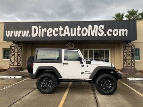 2017 Jeep Wrangler for sale at Direct Auto in D'Iberville MS