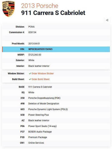 2013 Porsche 911