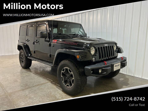 2016 Jeep Wrangler Unlimited for sale at Million Motors in Adel IA