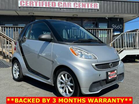 2015 Smart fortwo electric drive for sale at CERTIFIED CAR CENTER in Fairfax VA