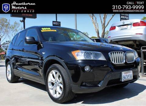 2014 BMW X3 for sale at Hawthorne Motors Pre-Owned in Lawndale CA