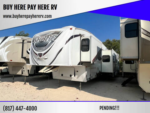 2013 Forest River Sabre 36QBOK for sale at BUY HERE PAY HERE RV in Burleson TX