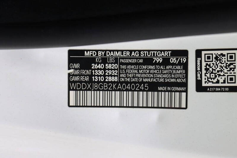 2019 Mercedes-Benz S-Class S 560 4MATIC