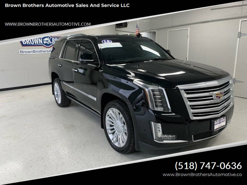 2019 Cadillac Escalade for sale at Brown Brothers Automotive Sales And Service LLC in Hudson Falls NY