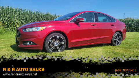 2014 Ford Fusion for sale at R & R AUTO SALES in Juda WI