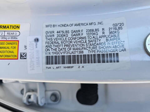 2020 Honda Accord Sport